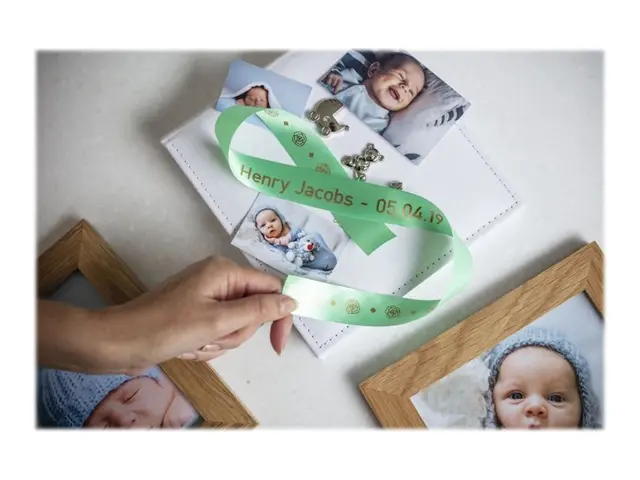 Brother TZe-RM54 - Sateng - gull på myntegrønt - Rull (2,4 cm x 4 ...