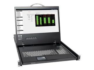Eaton Tripp Lite Series Rack Console KVM Cable Kit w/ 19" LCD PS/2 1U TAA GSA KVM-konsoll - 19" - kan monteres i rack - 1366 x 768 - VGA - svart - 1U