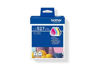 Brother LC527 Value Pack - 4-pack - svart, gul, cyan, magenta original - hengeboks - blekkpatron - for Brother MFC-J4350DW, MFC-J4550DW, MFC-J6760DW