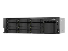 QNAP 3U SHORT-DEPTH RACKMOUNT NAS 12X3.5IN AND 4XE1.S INTEL ATOM C
