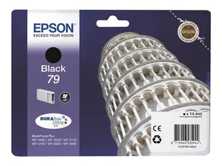 Epson 79 - 14.4 ml - svart - original - blekkpatron for WorkForce Pro WF-4630DWF, WF-4640DTWF, WF-5110DW, WF-5190DW, WF-5620DWF, WF-5690DWF