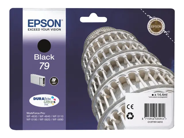 Epson 79 - 14.4 ml - svart - original - blekkpatron - for WorkForc...