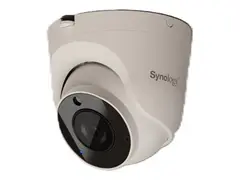 Synology TC510 - Nettverksovervåkingskamera panorering / tipping - lite tårn - hærverkssikker / vanntett - farge (Dag og natt) - 2880 x 1620 - fastfokal - lyd - LAN 10/100 - H.264, H.265 - TAA-samsvar