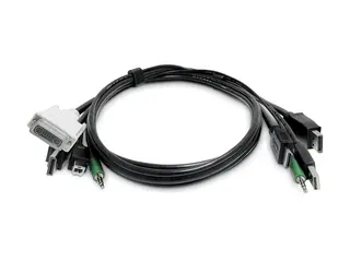 Startech - Adapterkabel - TAA-samsvar USB-type B, DisplayPort, DVI-D, 3,5 mm telefonjakk til USB, HDMI, DisplayPort, 3,5 mm telefonjakk - 1.8 m - passiv