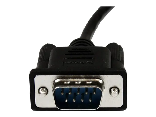 StarTech.com 1m Black DB9 RS232 Serial Null Modem Cable F/M - DB9 ...