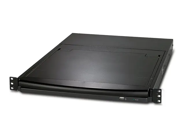 APC LCD Console - KVM-konsoll med KVM-svitsj - 8 porter - PS/2 - 1...