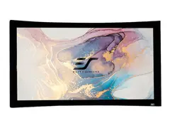 Elite Screens Lunette Series CURVE135WH1 Projeksjonsskjerm - veggmonterbar - 135" (343 cm) - 16:9 - CineWhite - svart