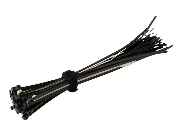 StarTech.com 6in Hook and Loop Cable Ties, 50 Pack, Black, Reusabl...