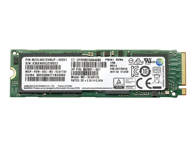 HP - SSD 512 GB intern M.2 2280 PCIe 4.0 x4 (NVMe) for Z1 G8, G9; ...