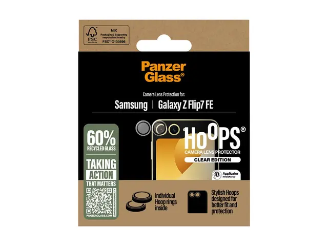 PanzerGlass Hoops - Linsebeskytter for mobiltelefon - gjennomsikti...