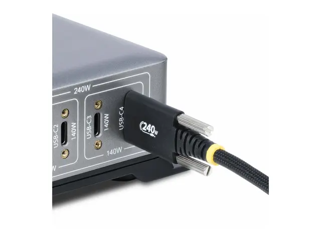 StarTech.com 10ft (3m) USB-C Charging Cable, 240W, Silicone Jacket...