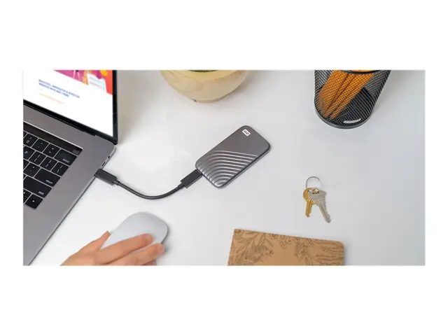 WD My Passport SSD WDBAGF5000AGY - kryptert 500 GB ekstern (bærbar...