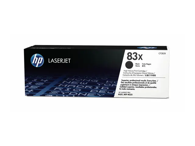 HP 83X - Høy ytelse svart original LaserJet tonerpatron (CF283X) f...