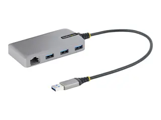STARTECH.COM 3-Port USB Hub with Ethernet USB-A Ports Gigabit Ethernet/G