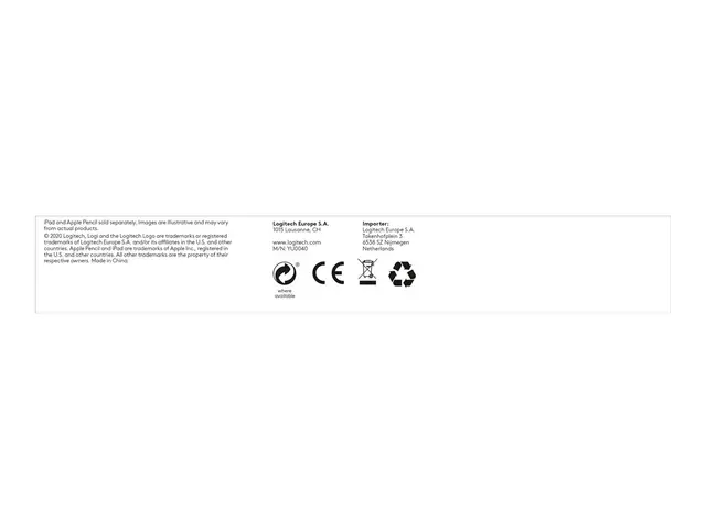 Logitech Combo Touch - Tastatur og folioveske med styrepute bakgru...