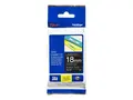 Brother TZe-345 - Selv-adhesiv - hvitt på svart Rull (1,8 cm x 8 m) 1 kassett(er) laminert teip - for Brother PT-P750; P-Touch Series; P Touch Cube Plus PT-P710; P-Touch Cube Pro PT-P910