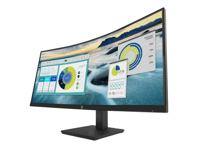 HP P34hc G4 - P-Series - LED-skjerm - kurvet - 34" - 3440 x 1440 W...