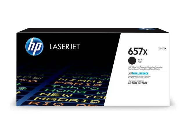 HP 657X - Høy ytelse - svart - original - LaserJet - tonerpatron (...