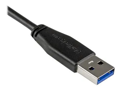 StarTech.com 0.5m 20in Slim Micro USB 3.0 Cable M/M - Right-Angle ...