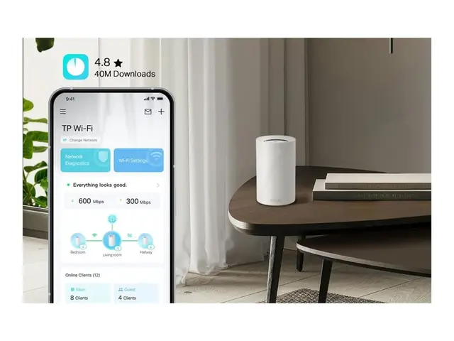 TP-Link Deco BE68 V1 - Wi-Fi-system (2 rutere) inntil 6000 kvadrat...
