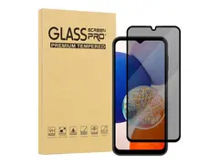 iiglo screenPro+ - Skjermbeskyttelse for mobiltelefon glass - med personvernsfilter - rammefarge svart - for Samsung Galaxy A15