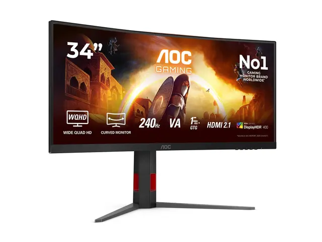 AOC Gaming CU34G4Z - LED-skjerm gaming kurvet 34" 3440 x 1440 WQHD...