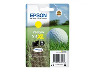 Epson 34XL - 10.8 ml - XL - gul - original blære med RF/lyd-alarm - blekkpatron - for WorkForce Pro WF-3720DWF, WF-3725DWF