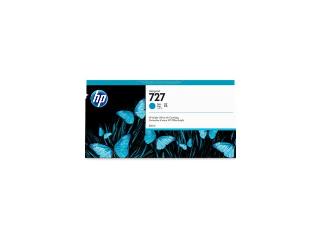 HP 727 - 300 ml - høykapasitets - cyan - original - DesignJet - bl...