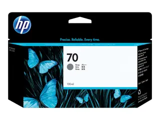 HP 70 - 130 ml - grå - original - DesignJet blekkpatron - for DesignJet HD Pro MFP, T120, Z2100, Z3100, Z3100ps, Z3200, Z3200ps, Z5200, Z5400