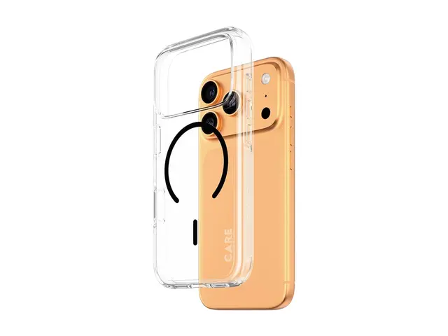 PanzerGlass CARE iPhone 17 Pro Urban Explorer deksel (gjennomsiktig/sort) Slankt, men sterkt, MagSafe-kompatibel, laget av resirkulerte materialer 