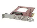 StarTech.com U.2 to PCIe Adapter - x4 PCIe For 2.5&quot; U.2 NVMe SSD - SFF-8639 PCIe Adapter - U.2 SSD - PCIe SSD - U.2 drive (PEX4SFF8639) - grensesnittsadapter - Ultra M.2 Card - PCIe 3.0 x4