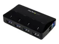 StarTech.com 4-Port USB 3.0 Hub plus Dedicated Charging Port 1 x 2.4A Port - Desktop USB Hub and Fast-Charging Station (ST53004U1C) - USB-periferdelesvitsj - 4 porter