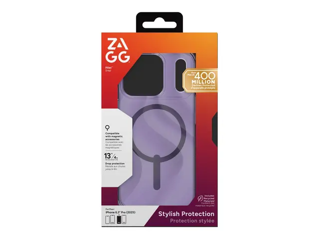 ZAGG Milan Snap - Baksidedeksel for mobiltelefon MagSafe-samsvar g...