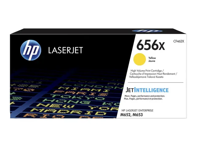 HP 656X - Høy ytelse - gul - original - LaserJet tonerpatron (CF462X) - for Color LaserJet Enterprise M652dn, M652n, M653dh, M653dn, M653x 