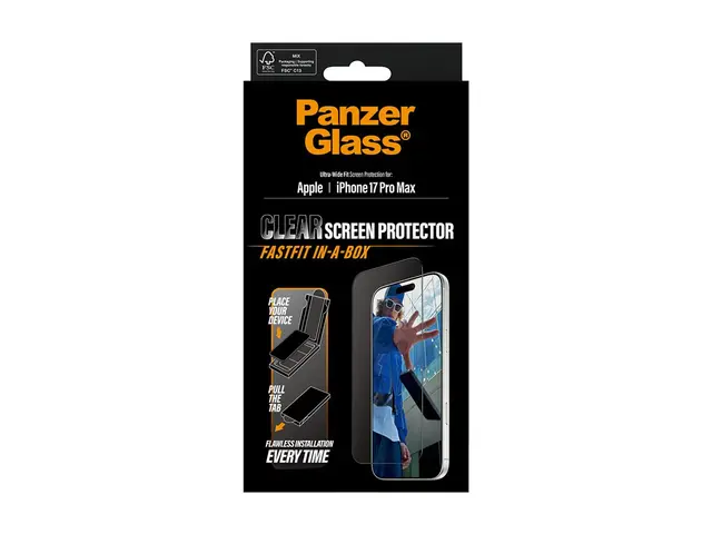 PanzerGlass - Skjermbeskyttelse for mobiltelefon ultra-wide fit wi...