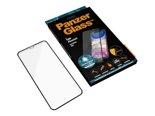 PanzerGlass - Skjermbeskyttelse for mobiltelefon glass rammefarge ...