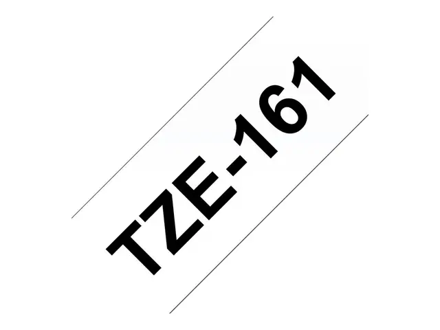 Brother TZe-161 - Svart på blank Rull (3,56 cm x 8 m) 1 kassett(er...