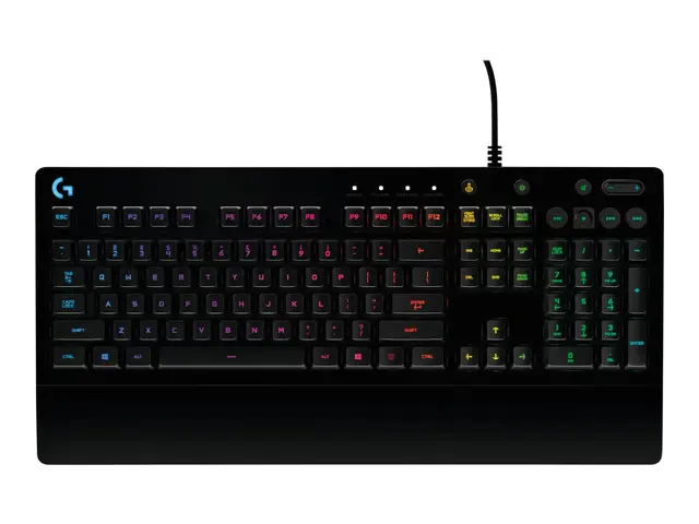 Logitech Prodigy G213 - Tastatur - med LED-indikator - bakgrunnsbe...