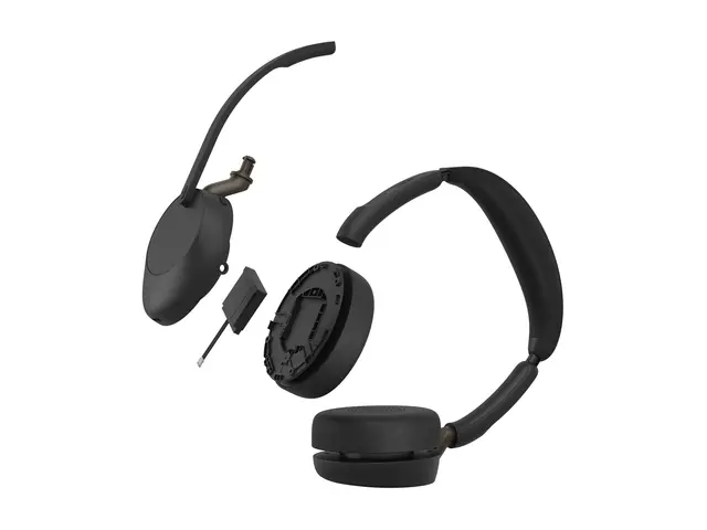 Jabra Evolve3 65 UC Stereo - Hodesett - on-ear - Bluetooth - trådl...