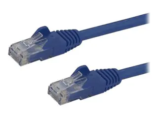 Startech 3m CAT6 Ethernet Cable, 10 Gigabit Snagless RJ45 650MHz 100W PoE Patch Cord, CAT 6 10GbE UTP Network Cable w/Strain Relief, Blue, Wiring is UL Certified/TIA Category 6 - 24AWG (N6PATC3MBL) - koblingskabel - 3 m - blå