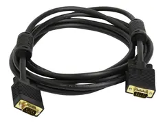 Ergotron - VGA-kabel - HD-15 (VGA) (hann) til HD-15 (VGA) (hann) 3 m - formst&#248;pt - svart - for P/N: 45-353-026