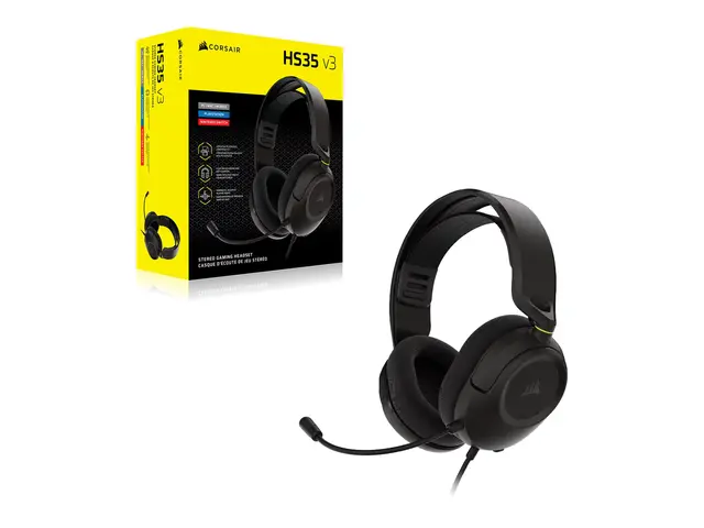 CORSAIR Gaming HS35 v3 - Hodesett - full størrelse - kablet - 3,5 ...