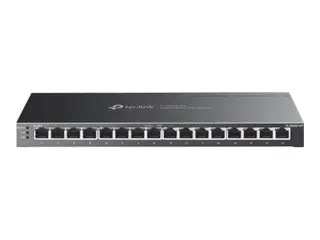 TP-Link JetStream TL-SG2016P V1 Switch - L2+ - Styrt - 16 x 10/100/1000 - rackmonterbar, overflatemonterbar