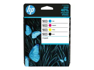 HP 903 - 4-pack - svart, gul, cyan, magenta original - blekkpatron - for Officejet 69XX; Officejet Pro 69XX