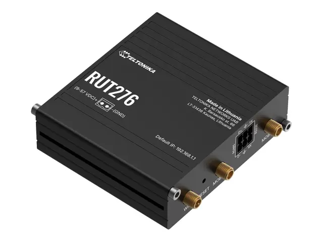 Teltonika RUT276 - Trådløs ruter WWAN 5G 5G, 4G DIN-skinnemonterba...