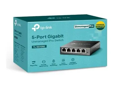 TP-Link Easy Smart TL-SG105E - Switch - 5 x 10/100/1000 - stasjonær