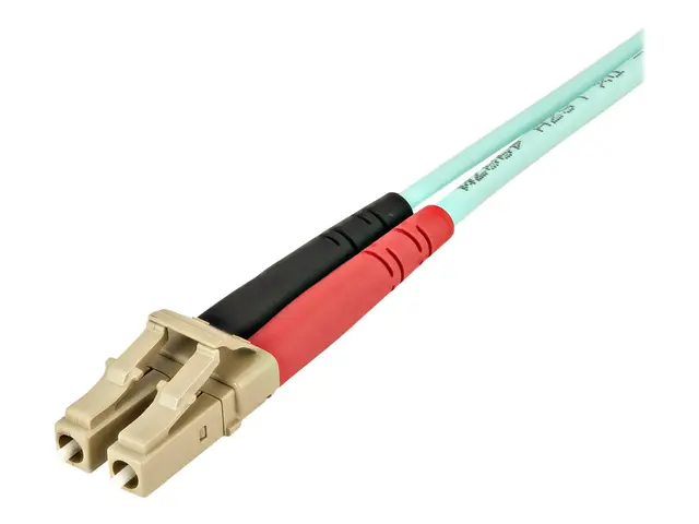StarTech.com Aqua OM4 Duplex Multimode Fiber - 2m / 6 ft - 100 Gb ...