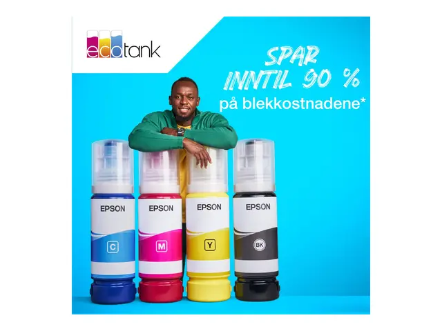 Epson EcoTank 104 - 4-pack svart, gul, cyan, magenta original blek...