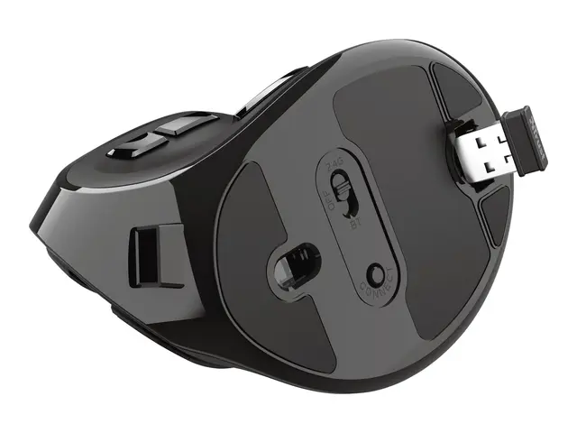 Trust Voxx - Vertikal mus - ergonomisk - høyrehendt - optisk - 9 k...