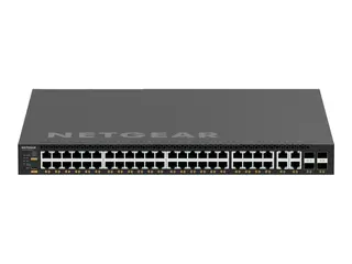 NETGEAR M4350-44M4X4V - Switch - L3 - Styrt 44 x 100/1000/2.5G (PoE++) + 4 x 100/1000/2.5/5/10G (PoE++) + 4 x 25 Gigabit SFP28 - front til bakside-luftflyt - rackmonterbar - PoE++ (3314 W)